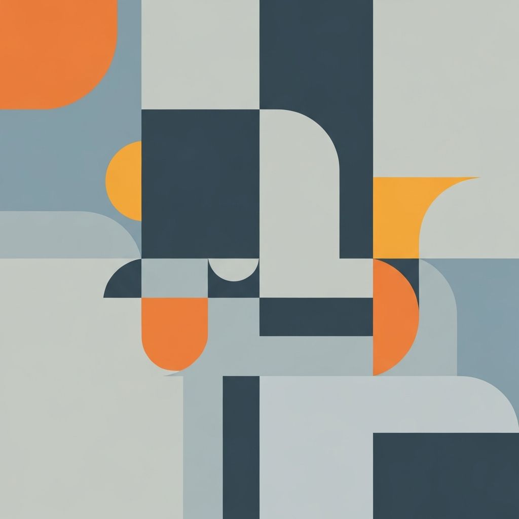 Représentation abstraite de la sécurité des données avec formes géométriques