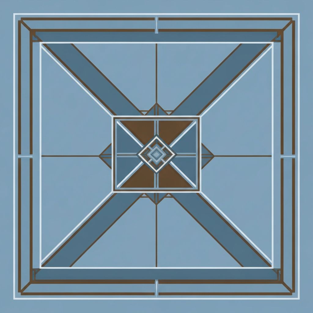 Représentation abstraite de la concentration et de la relaxation visuelle avec formes géométriques